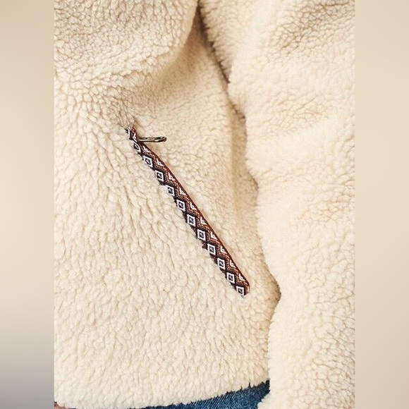 Faherty Ashbury Sherpa Jacket Coat NEW Womens - Picture 6 of 7